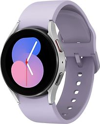 Image of Samsung Galaxy Watch5 40 mm horlogekast van Grey Aluminium op Purple Sport Band S/M [Wi-Fi] (Refurbished)