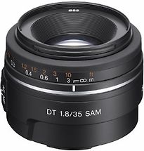 Image of Sony 35 mm F1.8 DT SAM 55 mm filter (geschikt voor Sony A-mount) zwart (Refurbished)