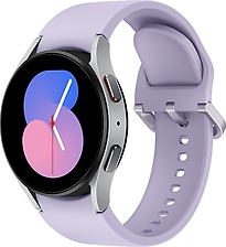 Samsung Galaxy Watch5 40 mm Cassa in alluminio colore silver con Cinturino Sport M/L purple [Wi-Fi]