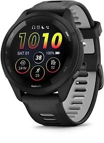 Garmin Forerunner 265 46 mm nero con cinturino sport nero/grigio