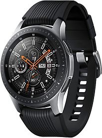 Image of Samsung Galaxy Watch 46 mm zilver met siliconenarmband [wifi + 4G] zwart (Refurbished)