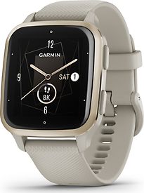 Garmin Venu Sq 2 Music 40 mm oro con cinturino in silicone color grigio [Wi-Fi]