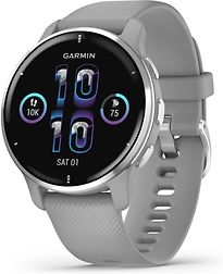 Garmin Venu 2 Plus 43 mm grigio chiaro con cinturino in silicone color grigio chiaro [Wi-Fi]