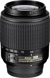 Image of Nikon AF-S DX NIKKOR 55-200 mm F4.0-5.6 ED G 52 mm filter (geschikt voor Nikon F) zwart (Refurbished)