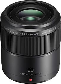 Panasonic Lumix G Macro 30 Mm F2.8 Asph. O.I.S. 46 Mm Objectif (Adapt� À Micro Four Thirds) Noir