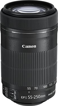 Image of Canon EF-S 55-250 mm F4.0-5.6 IS STM 58 mm filter (geschikt voor Canon EF-S) zwart (Refurbished)