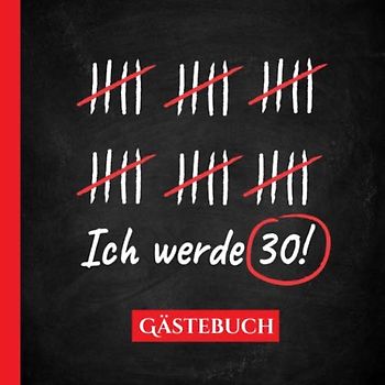 Gästebuch Deko zum 30.Geburtstag für Mann oder Frau 30 Jahre