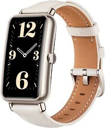 Huawei Watch Fit Mini 52 mm oro con cinturino di pelle bianco