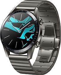 Refurbished Huawei Watch GT 2 46 mm titaangrijs met metaalarmband titaangrijs Licht gebruikt kopen