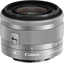 Image of Canon EF-M 15-45 mm F3.5-6.3 IS STM 49 mm filter (geschikt voor Canon EF-M) zilver (Refurbished)