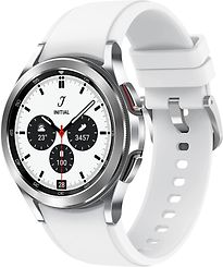 Samsung Galaxy Watch4 Classic 42 mm Cassa in Acciaio Inossidabile silver con Cinturino in Silicone bianco [WiFi]