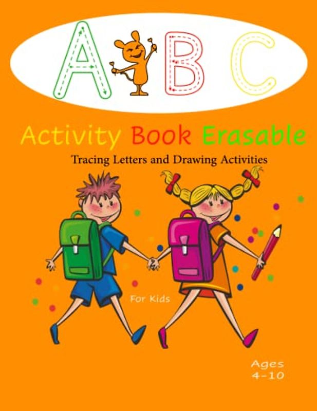 ABC Activity Book Erasable Tracing Letters and Drawing Avtivities for
