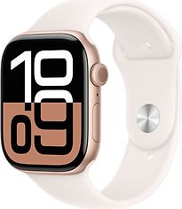 Apple Watch Series 10 46 mm Cassa in Alluminio Oro Rosa con Cinturino Sport M/L colore Rosa Fard [Wi-Fi]