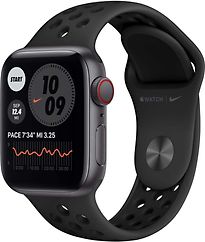 Apple Watch Nike SE 40 mm Cassa in alluminio grigio siderale con Cinturino Nike Sport antracite/nero [Wi-Fi + Cellular]