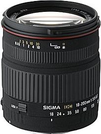 Image of Sigma 18-200 mm F3.5-6.3 DC 62 mm filter (geschikt voor Canon EF) zwart (Refurbished)