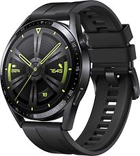 Huawei Watch GT 3 46 mm nero con cinturino in fluorelastomero nero