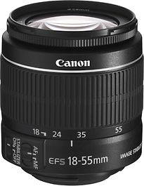 Image of Canon EF-S 18-55 mm F3.5-5.6 IS II 58 mm filter (geschikt voor Canon EF-S) zwart (Refurbished)