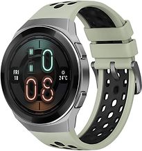 Huawei Watch GT 2e 46 mm argento con cinturino di silicone verde