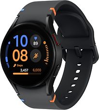 Samsung Galaxy Watch FE AluminiumgehÃ¤use 40 mm Cassa in Alluminio nero con Cinturino in Silicone nero [WiFi]