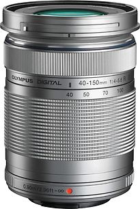 Olympus M.Zuiko Digital 40-150 mm F4.0-5.6 ED R 58 mm Obiettivo (compatible con Micro Four Thirds) argento