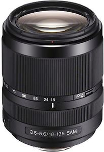 Sony 18- 135 Mm F3.5-5.6 Dt Sam 62 Mm Objectif (Adapt� À Sony A-Mount) Noir