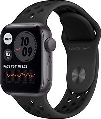 Apple Watch Nike SE 40 mm Cassa in alluminio grigio siderale con Cinturino Nike Sport antracite/nero [Wi-Fi]