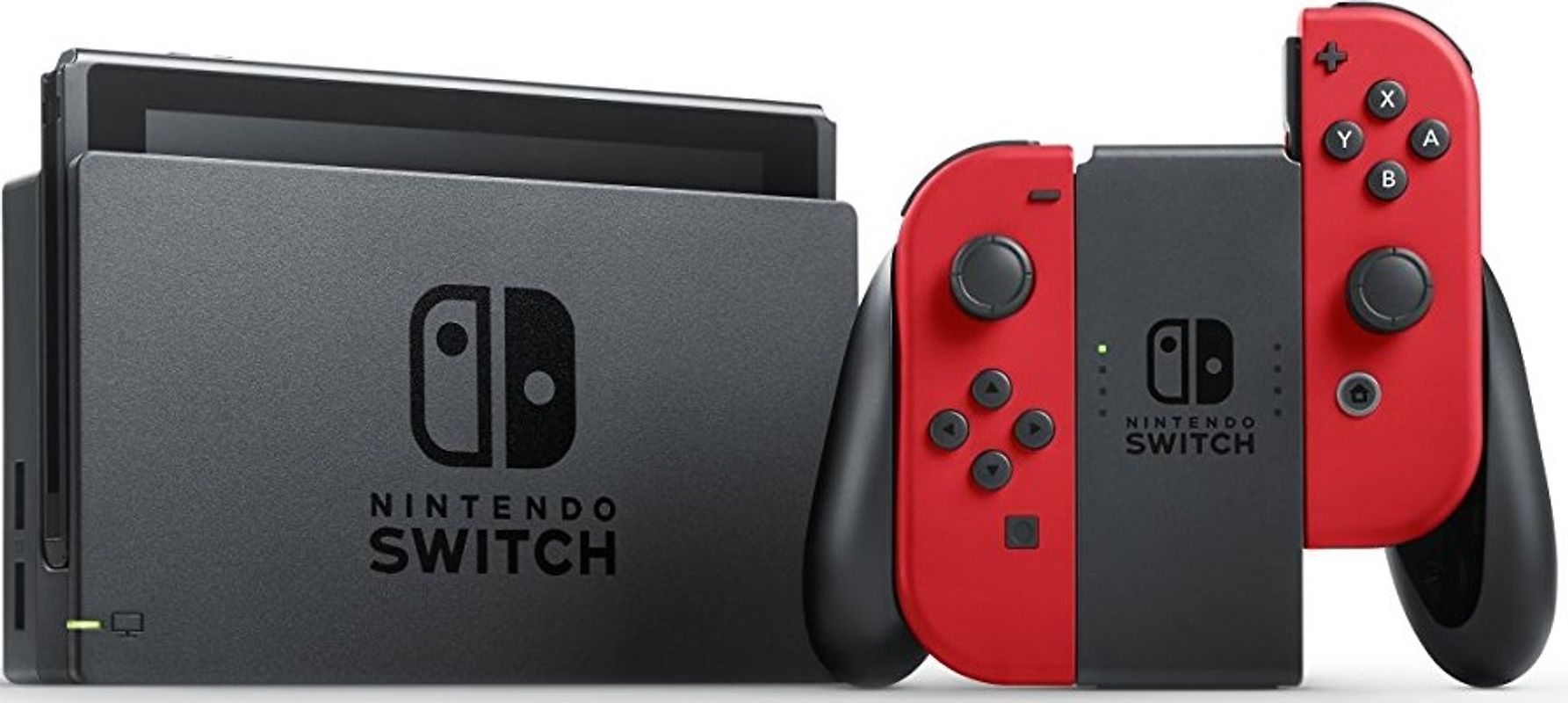 Rebuy Nintendo Switch 32 GB [incl. controller rood] zwart aanbieding