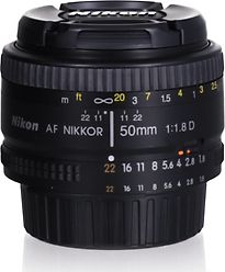 Nikon AF NIKKOR 50 mm F1.8 D 52 mm Obiettivo (compatible con Nikon F) nero