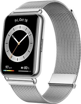 Huawei Watch FIT 2 Elegant 20 mm silber am Milanaise Armband