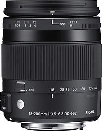 Sigma C 18-200 mm F3.5-6.3 DC HSM OS Macro 62 mm