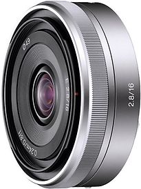 Image of Sony E 16 mm F2.8 49 mm filter (geschikt voor Sony E-mount) zilver (Refurbished)