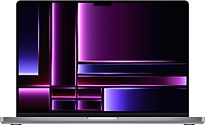 Image of Apple MacBook Pro 16.2 (Liquid Retina XDR Display) 3.5 GHz M2 Pro Chip (12-Core CPU, 19-Core GPU) 16 GB RAM 512 GB SSD [Begin 2023, Engelse toetsenbordindeling, QWERTY] grijs (Refurbished)