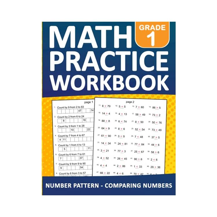Math Practice Workbook Number Pattern And Comparing Numbers For Grade 1