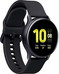 Image of Samsung Galaxy Watch Active2 44 mm aluminium kast zwart op sportbandje black [wifi] (Refurbished)