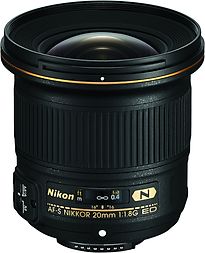 Nikon AF-S NIKKOR 20 mm F1.8 ED G 77 mm Obiettivo (compatible con Nikon F) nero