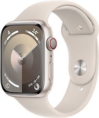 Apple Watch Series 9 45 mm aluminium kast sterrenlicht op sportbandje M/L sterrenlicht [Wi-Fi + Cellular]