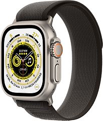 Apple Watch Ultra Cassa in Titanio 49 mm color Naturale con Trail Loop M/L nero/grigio [WiFi + cellulare]