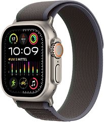 Apple Watch Ultra 2 Cassa in Titanio 49 mm color Naturale con Trail Loop M/L Blu/Nero [WiFi + cellulare]