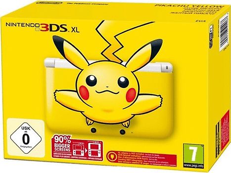 Nintendo 3DS XL Jaune Pikachu [incl. carte mémoire de 4Go]