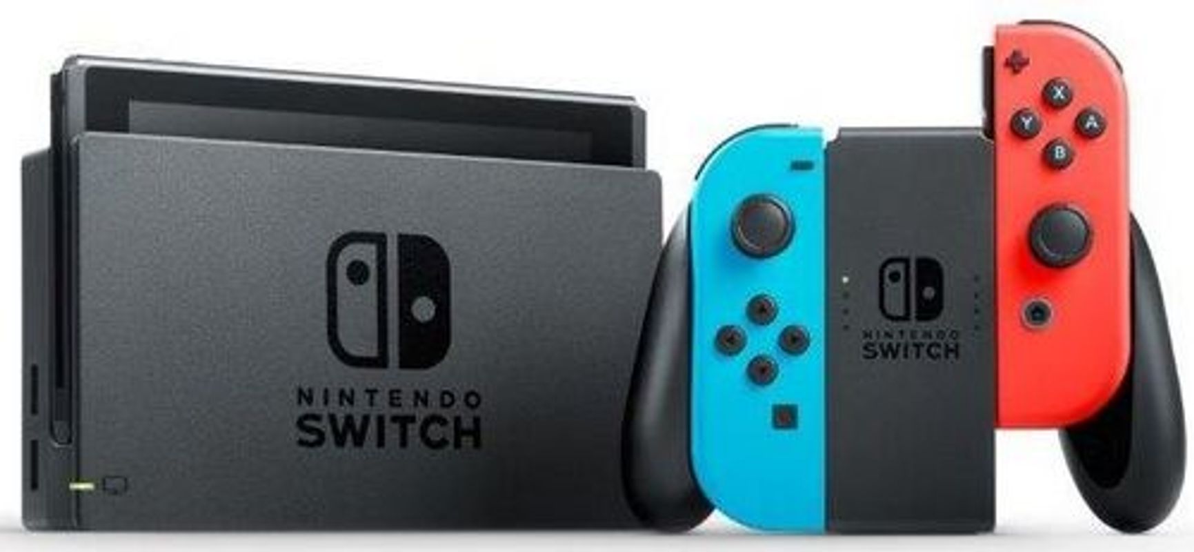 Rebuy Nintendo Switch 32GB [incl. controller roodblauw] zwart aanbieding