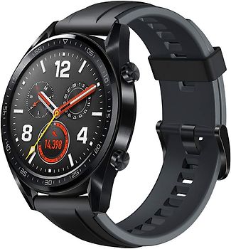 Comprar Huawei Watch GT 46,5 mm negro con correa de silicona negra barato  reacondicionado