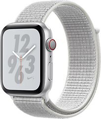 Apple Watch Nike+ Serie 4 44 mm cassa in alluminio argento con Loop sportivo Nike summit bianco [Wi-Fi + Cellular]