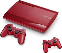 Image of Sony PlayStation 3 super slim 500 GB [incl. 2 draadloze controllers] rood (Refurbished)