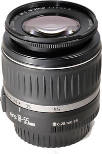 Obiettivo Canon EF-S 18-55 mm F3.5-5.6 II Filtro 58 mm (compatibile con Canon EF-S) Nero