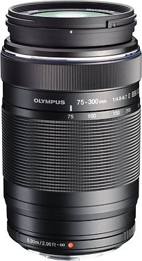 Olympus M.Zuiko Digital Ed 75-300Mm F4.8-6.7 Ii Black - Lentilles Et Filtres D'Appareil Photo (18/13, 0,9 M, 4,8-6,7, 75-300 Mm, Olympus Pen, Om-D, Black)