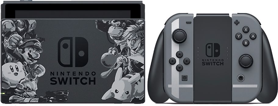 Nintendo Switch GB [Super Smash Bros. Ultimate Edition inkl. Grau/Grau, Konsole ohne schwarz gebraucht kaufen