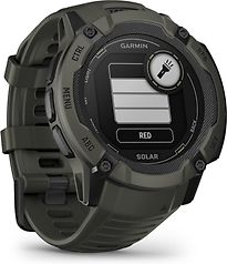 Garmin Instinct 2X Solar 50 mm groen met een groen siliconen polsband - refurbished