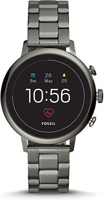 Fossil Venture HR 40 mm grigio am Bracciale in