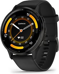 Garmin Venu 3 45 mm grigio con cinturino in silicone color nero [Wi-Fi]