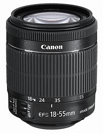 Image of Canon EF-S 18-55 mm F3.5-5.6 IS STM 58 mm filter (geschikt voor Canon EF-S) zwart (Refurbished)